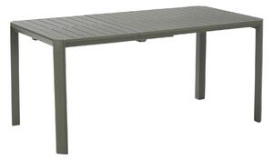 Tavolo da giardino allungabile Idaho NATERIAL in alluminio verde per 6 persone 110/162x82cm