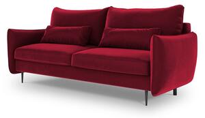 Divano letto rosso con contenitore Vermont - Cosmopolitan Design