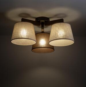 Brilagi - Lampadario da soffitto a montaggio superficiale LATTE 3xE27/15W/230V pino/mix
