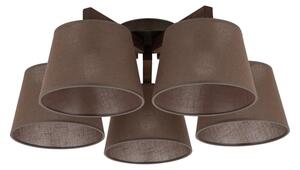 Brilagi - Lampadario da soffitto LATTE 5xE27/15W/230V pino/marrone
