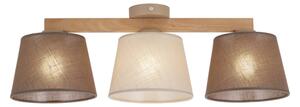 Brilagi - Lampadario a plafone LATTE SABIA 3xE27/15W/230V pino/mix