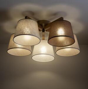 Brilagi - Lampadario a plafone LATTE SABIA 5xE27/15W/230V pino/misto