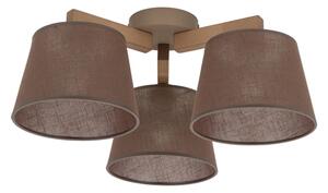 Brilagi - Lampada da soffitto a plafone LATTE SABIA 3xE27/15W/230V pino/marrone