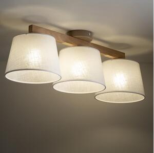 Brilagi - Lampadario da soffitto a montaggio superficiale LATTE SABIA 3xE27/15W/230V pino/bianco