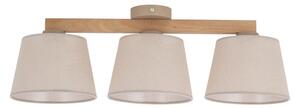 Brilagi - Lampadario a plafone LATTE SABIA 3xE27/15W/230V pino/beige