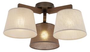 Brilagi - Lampadario da soffitto a montaggio superficiale LATTE 3xE27/15W/230V pino/mix