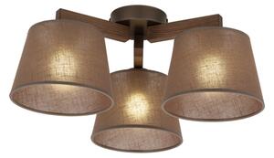 Brilagi - Lampadario a soffitto LATTE 3xE27/15W/230V pino/marrone