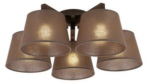 Brilagi - Lampadario da soffitto LATTE 5xE27/15W/230V pino/marrone