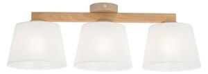 Brilagi - Lampadario da soffitto a montaggio superficiale LATTE SABIA 3xE27/15W/230V pino/bianco