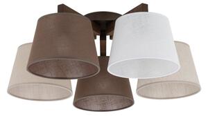 Brilagi - Lampadario a soffitto LATTE 5xE27/15W/230V pino/mix