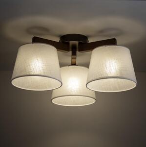 Brilagi - Lampadario a plafone LATTE 3xE27/15W/230V pino/beige