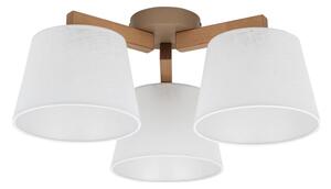 Brilagi - Plafoniera LATTE SABIA 3xE27/15W/230V pino/bianco
