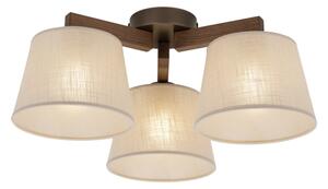 Brilagi - Lampadario a plafone LATTE 3xE27/15W/230V pino/beige