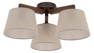 Brilagi - Lampadario a plafone LATTE 3xE27/15W/230V pino/beige