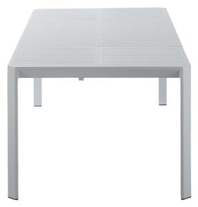 Tavolo da giardino allungabile Idaho NATERIAL in alluminio grigio / argento per 8 persone 180/240x100cm