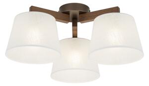 Brilagi - Plafoniera da soffitto LATTE 3xE27/15W/230V pino/bianco