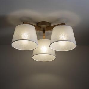 Brilagi - Plafoniera LATTE SABIA 3xE27/15W/230V pino/bianco