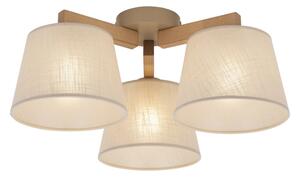 Brilagi - Lampadario da soffitto a montaggio superficiale LATTE SABIA 3xE27/15W/230V pino/beige