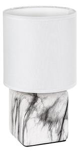 Rabalux 74069 - Lampada da tavolo NALISA 1xE14/40W/230V bianca/effetto marmo