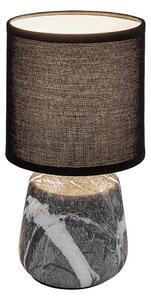 Rabalux 74066 - Lampada da tavolo NALISA 1xE14/40W/230V nero con effetto marmo
