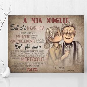 Regalo di San Valentino - Quadro da parete - Dichiarazione d'amore per la donna amata