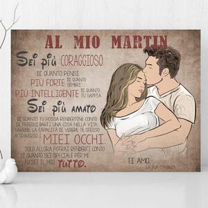 Regalo di San Valentino - Dichiarazione d'amore per il vostro amato - Quadro da parete