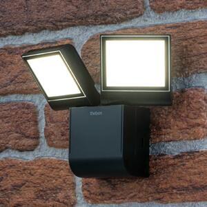 Theben Applique da esterni LED theLeda S17-100L, nero, a 2 luci