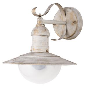 Brilagi - Applique da esterno MOLDE 1xE27/60W/230V IP44 bianco/patina