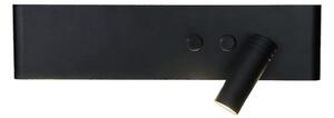 Faretto da parete orientabile LED RESORT LED/10W/230V + LED/3W, nero destro