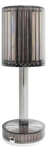 Lampada da tavolo LED ricaricabile a sfioramento SIMPLE, LED 1W 5V, 3000-6000K, batteria 2400 mAh, colore fumé