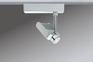 Paulmann Sistema a binari URail Light&Easy, faretti Vision, 1x10W, finitura cromo opaco/cromo, 230V, metallo