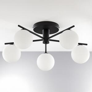 Jupiter 2049 - Lampadario a soffitto PRATO 5xG9/14W/230V nero/bianco