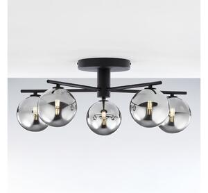 Jupiter 2048 - Lampadario a plafone PRATO 5xG9/14W/230V nero/grigio fumé