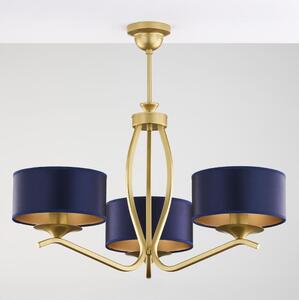Jupiter 2113 - Lampadario a stelo KASZMIR 3xE27/15W/230V blu/oro