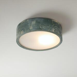 Brilagi - Lampada da soffitto PINO 1xE27/15W/230V pino/verde diam. 27,5 cm