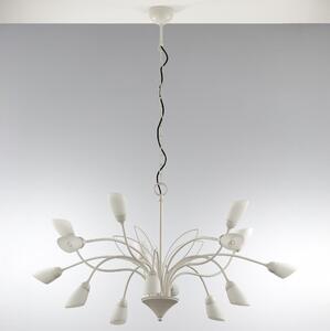Jupiter 2062 - Lampadario a catena GLORIOSA 15xG9/14W/230V crema