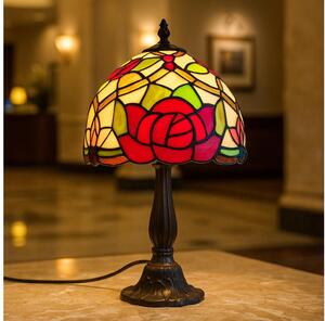 Brilagi - Lampada da tavolo Tiffany in vetro colorato GARLAN 1xE14/40W/230V