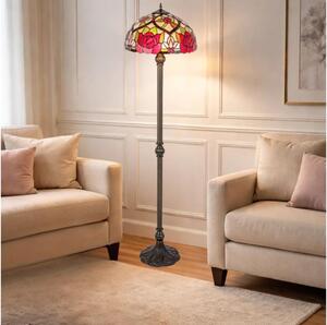 Brilagi - lampada da terra in stile Tiffany GARLAN 2xE27/60W/230V