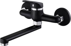 Gru miscelatore da cucina Montaggio a parete - Rubinetto da cucina Lavello - Lavori da cucina - Cascata - 1 Grip - Blu