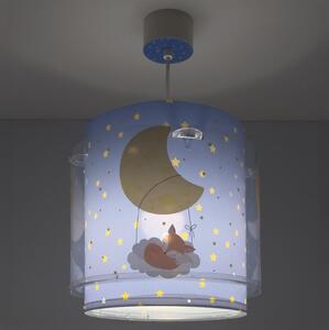 Dalber 76632 - Lampadario per bambini MOON DREAMS 1xE27/15W/230V blu