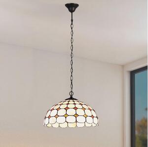Brilagi - lampadario Tiffany in vetro colorato sospeso a catena DORAN 2xE27/60W/230V