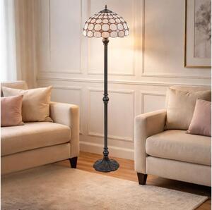 Brilagi - lampada da terra in vetro Tiffany DORAN 2xE27/60W/230V