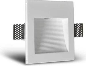 Lampada da incasso a parete in gesso a LED Struttura angolare 170x142x45mm Modulo bianco 1W 102lm bianco caldo 3000K