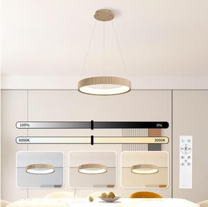 Brilagi - Lampada a sospensione dimmerabile con cavo FALCON MODERN LED/30W/230V 40 cm beige + telecomando