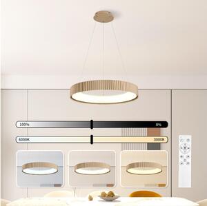 Brilagi - Lampadario LED dimmerabile a cavo FALCON MODERN LED/54W/230V 60 cm beige + telecomando