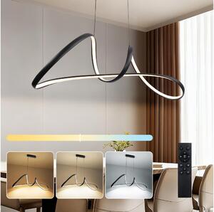 Brilagi-LED Lampada a sospensione dimmerabile su cavo TWISTER LED/60W/230V 3000-6000K nera + telecomando