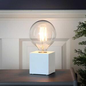 Best Season - Lampada "Kub" in legno, con presa E27, con interruttore; 296-33