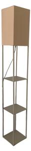 Brilagi - Lampada da terra con ripiani GRADUS 1xE27/40W/230V 150 cm grigia/beige