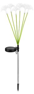 Lampada solare decorativa LED con sensore 6xLED/1,2V 3000K 77 cm 600 mAh IP44