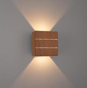 Immax 08523L - Applique da esterno LED LUXLINE 6W/230V 3000K IP54 noce